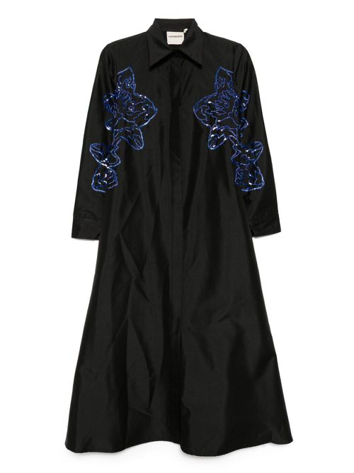 LOVEBIRDS sequined A-line festive dress - Black