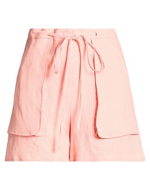 Woman Shorts & Bermuda Shorts Salmon pink Size 4 Viscose, Linen