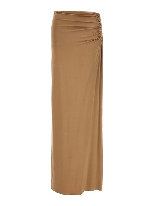 Long Skirt Side Draping