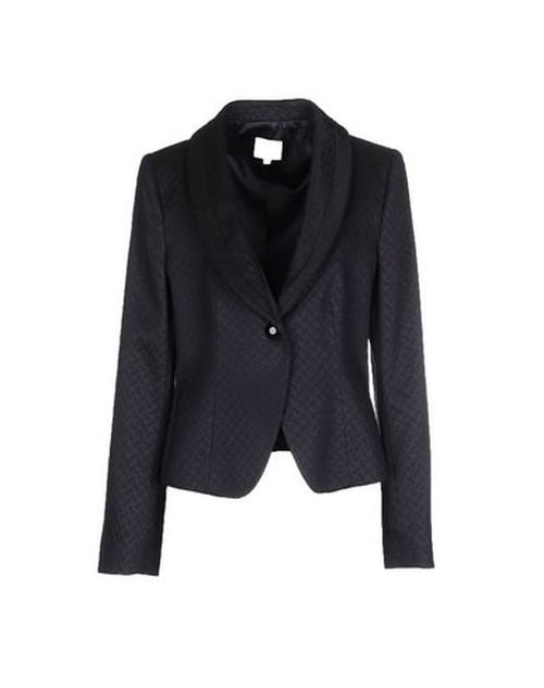 Woman Blazer Midnight blue Size 6 Wool, Polyester