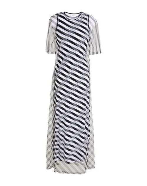 Woman Maxi dress Black Size M Polyamide, Elastane
