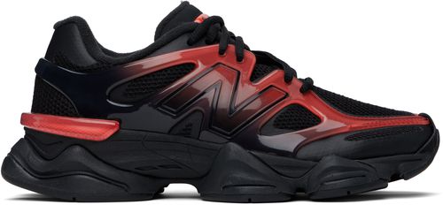 New Balance Black & Red 9060 X Sneakers