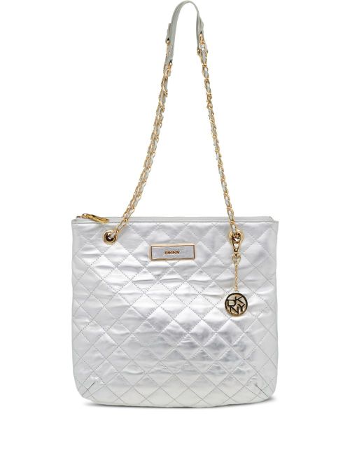Pre-Owned quilted shoulder bag - Silver