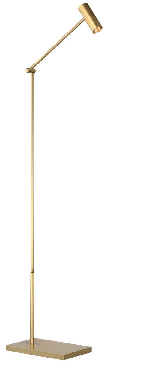 Hand Rubbed Antique Brass LED Floor Lamp from the Ponte Collection