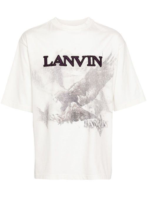 X Future Eagle-print cotton T-shirt - White