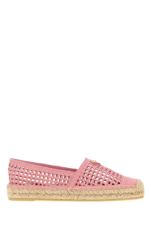 Prada Pink Crochet Espadrille