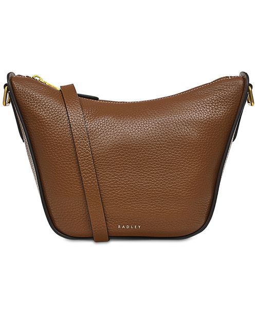 Oak Street Small Zip-Top Crossbody - Saddle