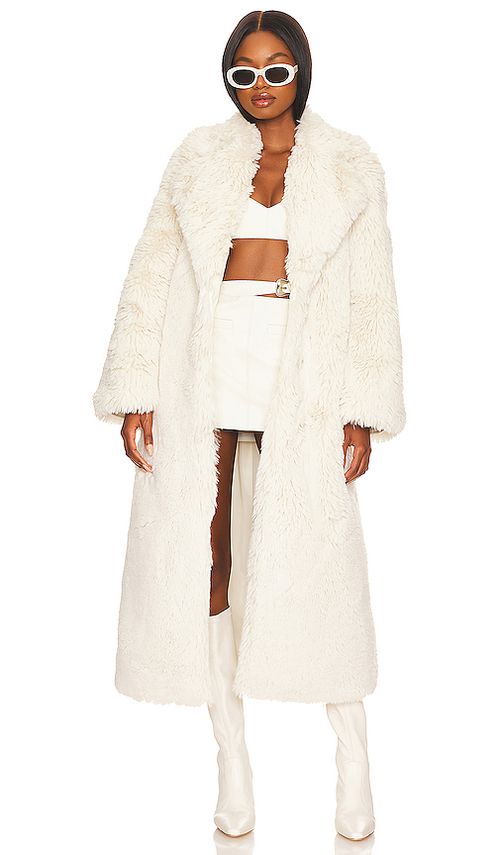 Camila Coelho Francisca Coat in Ivory. - L also in S, XS