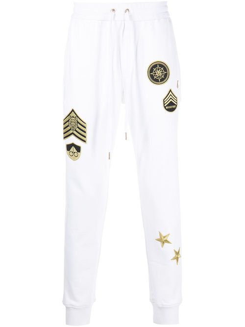Embroidered Montrose joggers - White