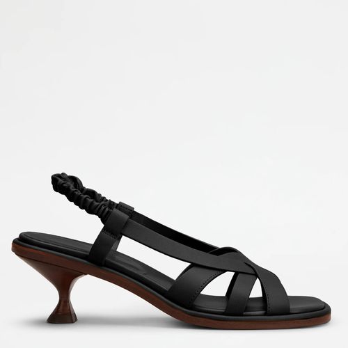 Sandalo In Pelle Con Tacco - Nero Xxw35k0fw10midb999