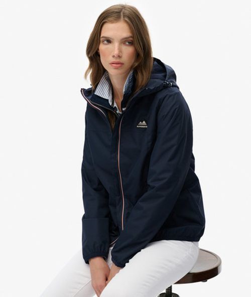 Superdry Women's Essential Tri Windbreaker Jacket Navy