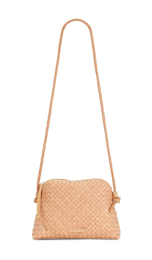 Loeffler Randall Mallory Woven Crossbody Bag in Tan