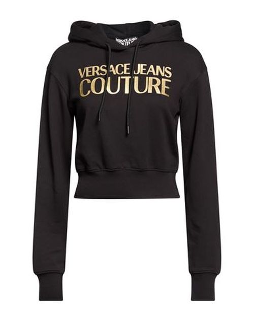 Woman Sweatshirt Black Size S Cotton