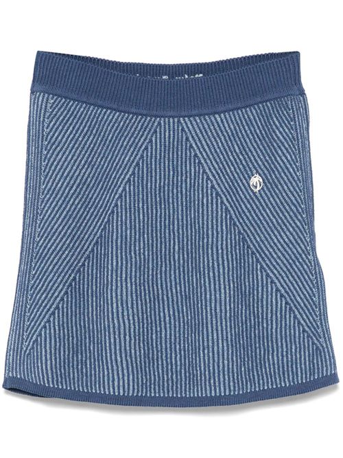 Ribbed-knit skirt - Blue