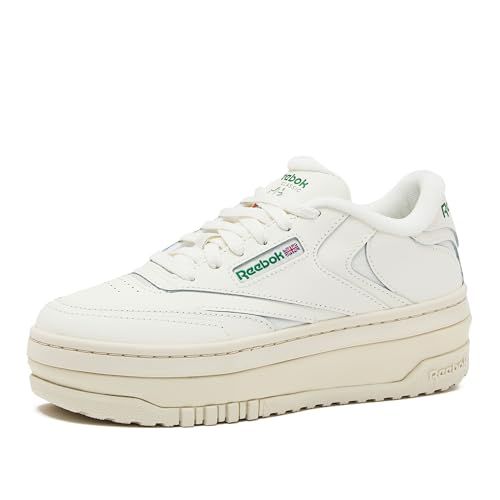 Reebok Club C Extra Platform Sneakers for Women, White Casual Tennis Women's Fashion Sneakers, Womens Shoes
