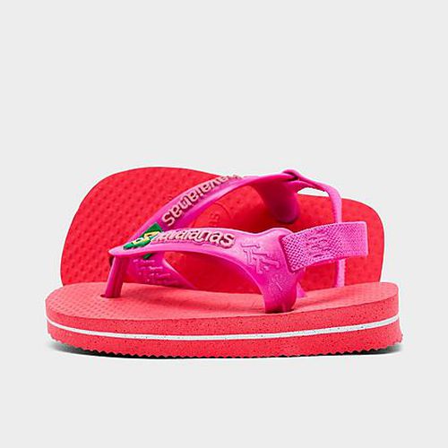 Kids Toddler Brazil Flip-Flops in Coral Pink