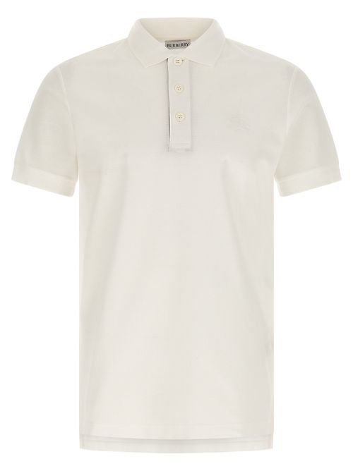 Check Polo Shirt — White