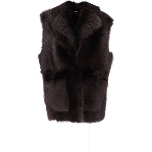 La Rose Gilet Montone Pelo Lungo