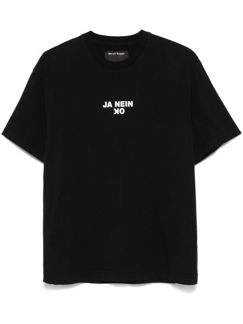 Black Logo-print T-shirt