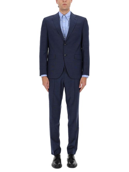 Regular-fit Suit in Micro-patterned Virgin Wool