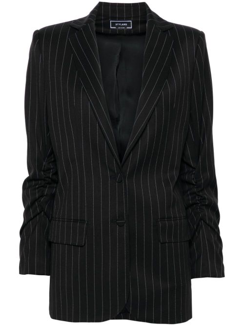 Pinstripe blazer - Black