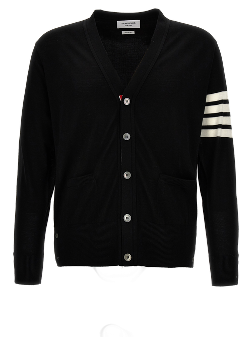 Virgin Wool Cardigan — Black