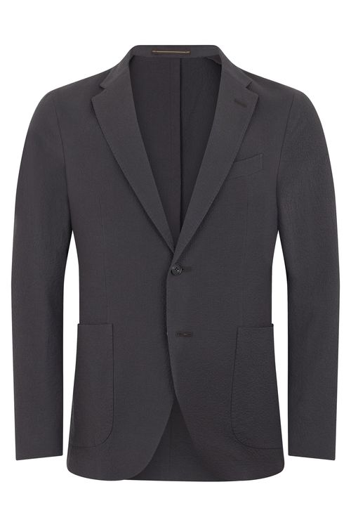 Slim-Fit Single-Breasted Cotton Jacket