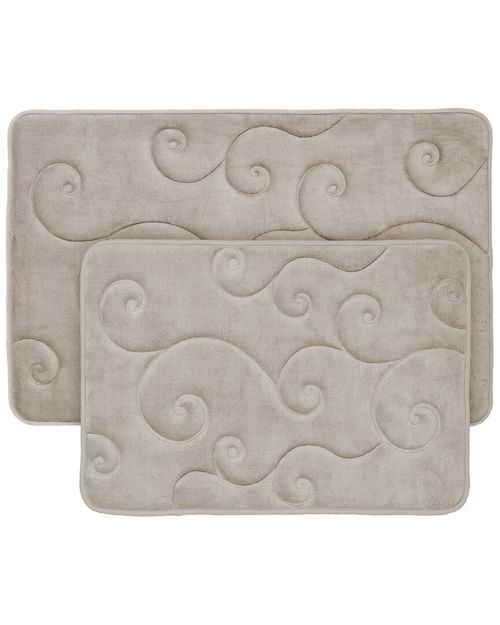 2P Memory Foam Bath Mat Set