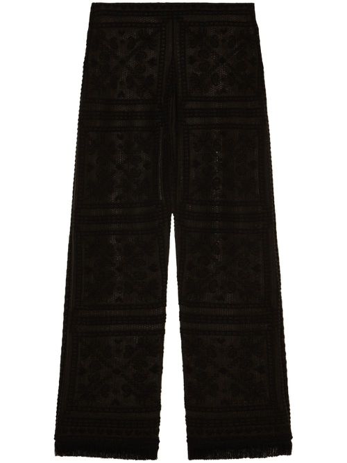 Kiss by the Book straight-keg trousers - Black