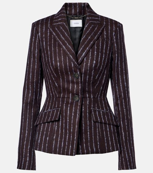 Pinstripe wool and mohair blazer