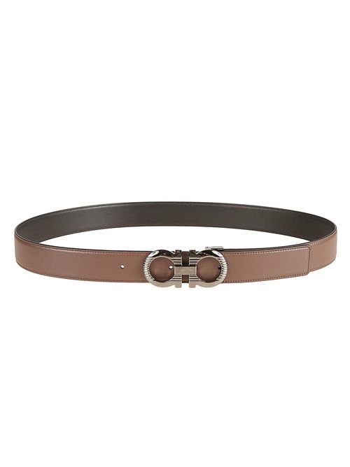 Double Logo Buckle Belt