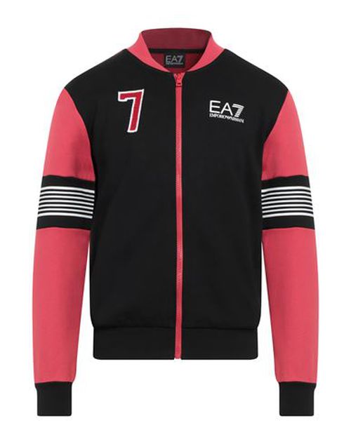 Man Sweatshirt Black Size M Cotton, Polyester, Elastane