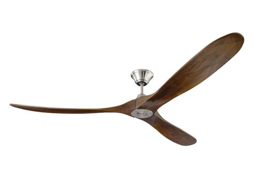 Brushed Steel 70"Ceiling Fan from the Maverick Collection