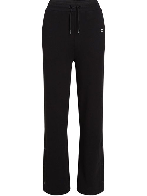 Ikonik Karl-appliqué track pants - Black