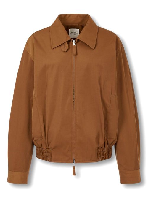Zip-up bomber jacket - Brown