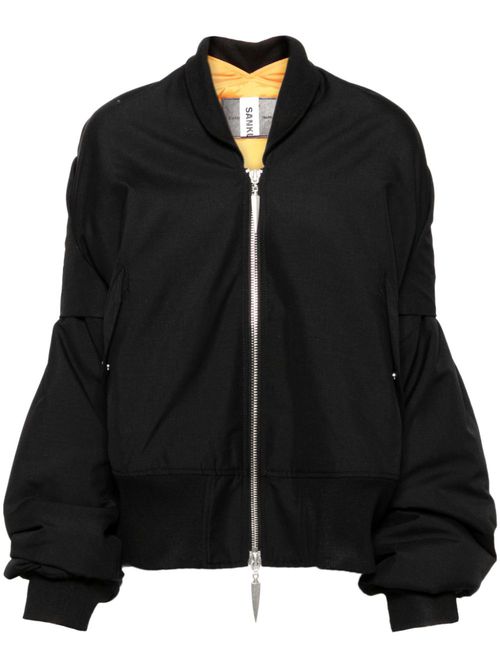 Panelled bomber jacket - Black