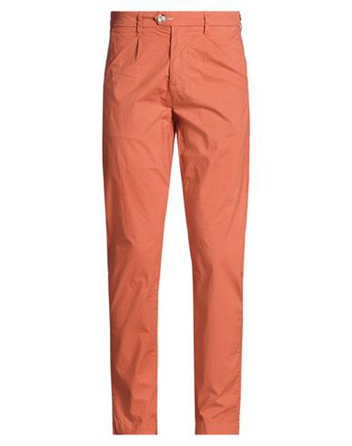 Man Pants Orange Size 30 Cotton, Elastane