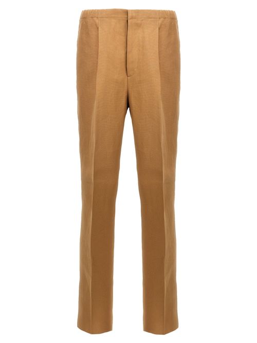 Paper Canvas Trousers — Beige