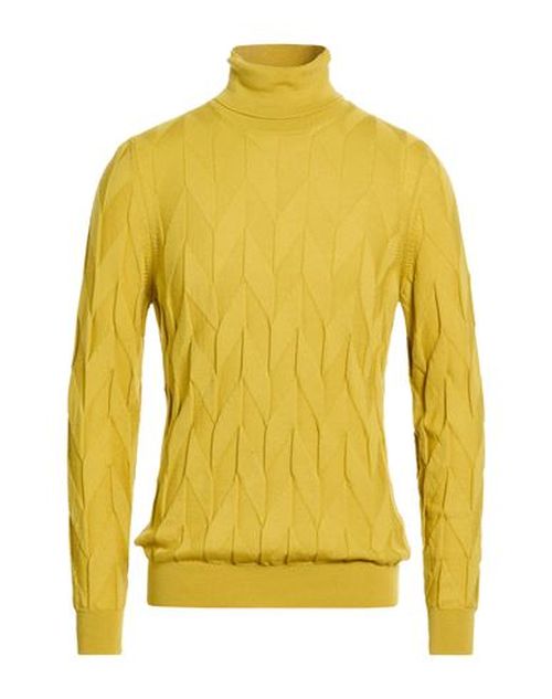 Man Turtleneck Marigold Size 40 Merino Wool
