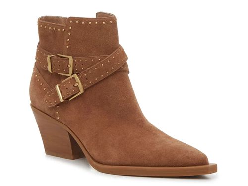 Women's Roland Boots Pecan Tan Pointed Toe Western Bootie ZAP2020