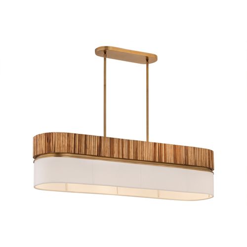Legacy Brass Linear Chandelier from the Nebri Collection