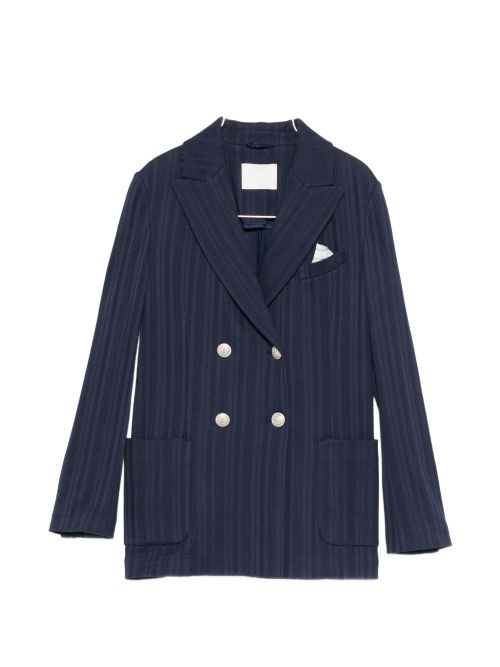 Cotton double-breasted jacket