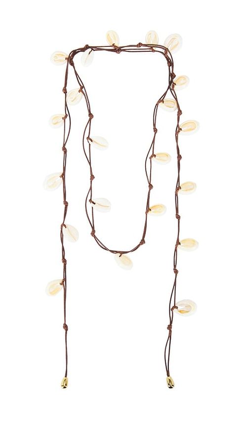 Eliou Kalua Wrap Necklace in Brown. a