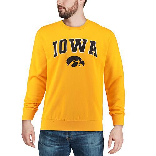 Officially Licensed Men's Iowa Hawkeyes Arch & Logo Sweatshirt