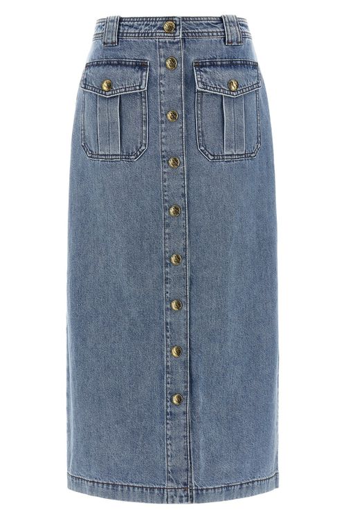 'Denim Pencil' Skirt