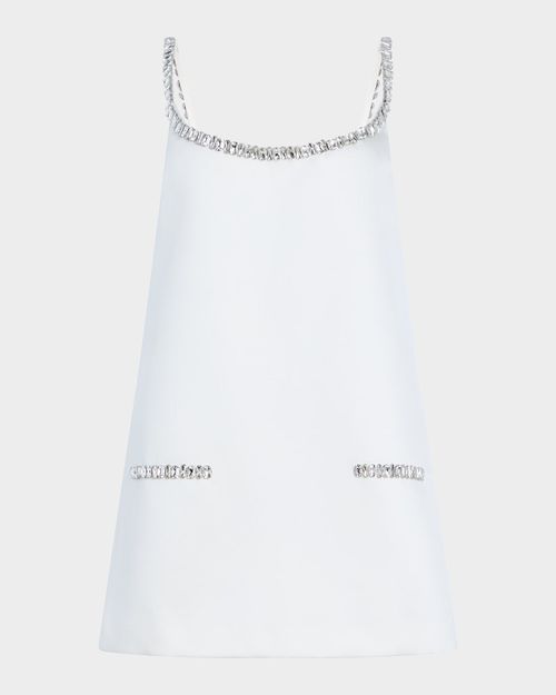 Reilly Embellished Satin Mini Dress