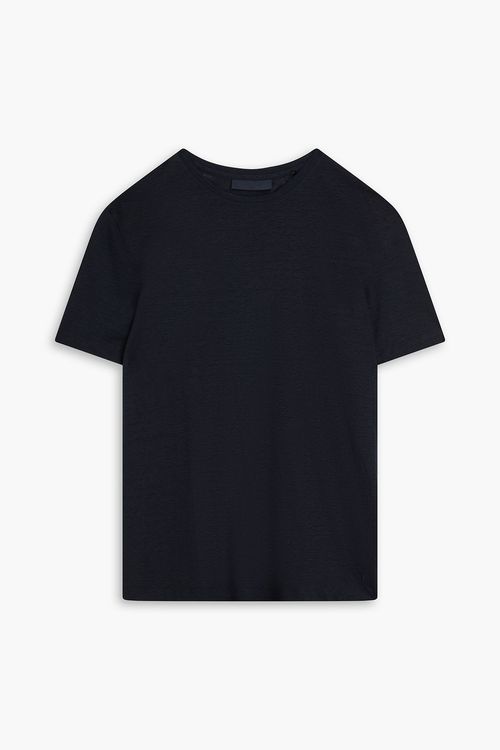 Linen-jersey T-shirt - Blue - S