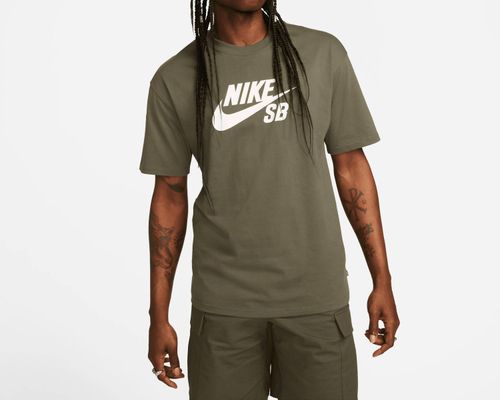 Men's Sb Hbr Logo Skate T-Shirt In Olive