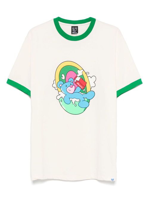 Graphic-print T-shirt - Neutrals