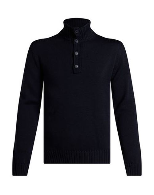Man Turtleneck Midnight blue Size 36 Merino Wool